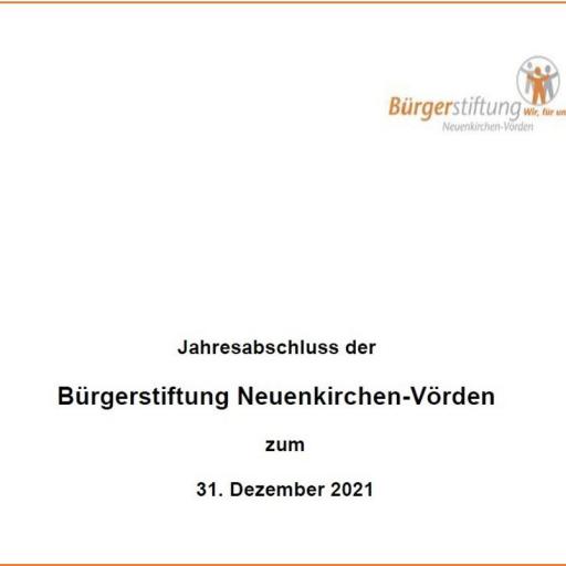 Bilanz 2021 der Bürgerstiftung Neuenkirchen-Vörden
